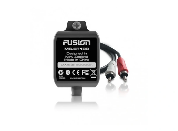 FUSION Blåtann adapter MS-BT100 Tilkobles stereoens AUX inngang (RCA)